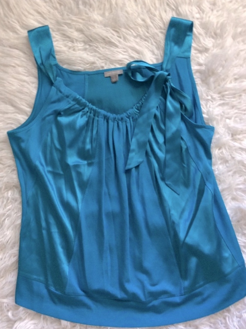 NWOT Ann Taylor Silk Shoulder Tie Tank